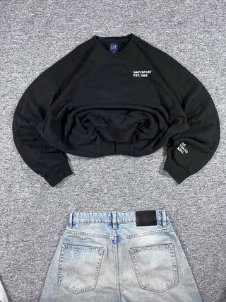 Sudadera Gap Vintage Negra