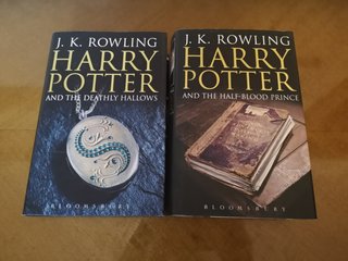 2 libros Harry Potter inglés 1ª edición Bloomsbury