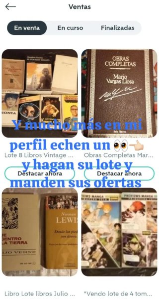 Lotes de libros y comic y colecciones en mi perfil