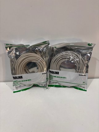 2 Cables de Red Prolink CAT 6 de 10m