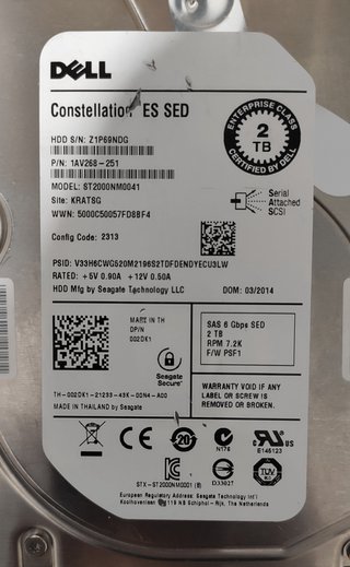 Disco Duro DELL 2TB SAS