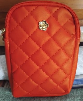 Bolso y Pendientes de Fiesta Rojos