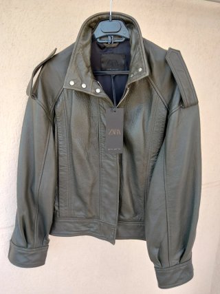 Chaqueta Bomber Piel ZW Talla S