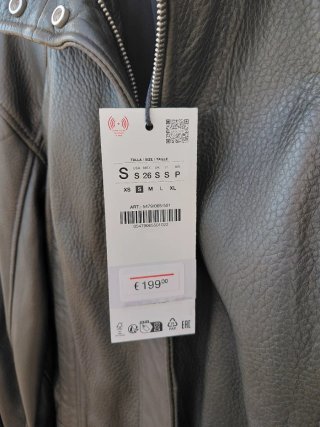 Chaqueta Bomber Piel ZW Talla S