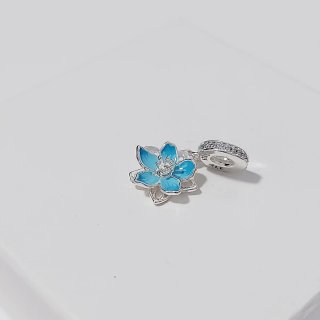 Charm Pandora Flor Azul
