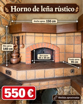 Forno a legna rustico da costruzione