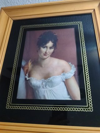 Madame Récamier Cuadro vintage ( marco )