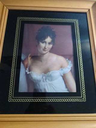 Madame Récamier Cuadro vintage ( marco )