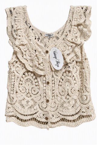 Top Crochet Vintage Ibiza Talla M