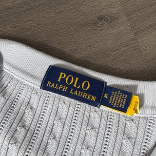 Polo Ralph Lauren Punto Trenzado Gris XL
