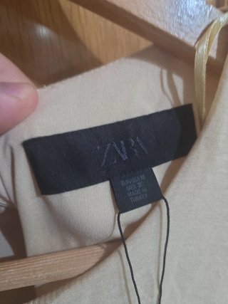 Mono largo beige Zara Talla S