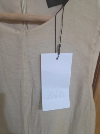Mono largo beige Zara Talla S