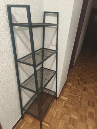 Estante Zapatero Metálico Negro