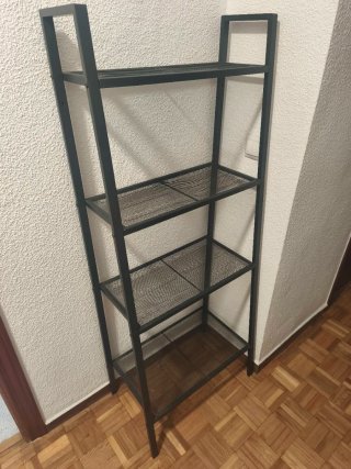 Estante Zapatero Metálico Negro