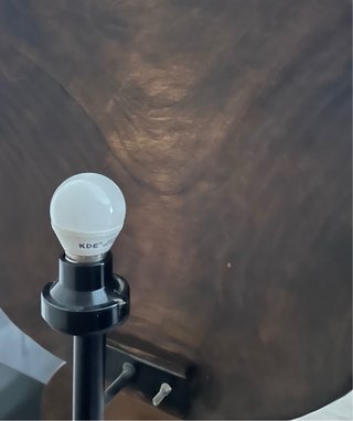 Lámpara de pie de diseño madera y metal