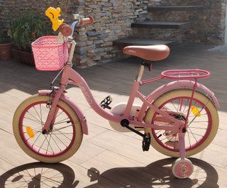 Bicicleta para niñas de 5 a 8 años. Amigo Fox rosa