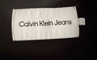 Calvin Klein Jeans Black Sweatshirt with Logo Tape