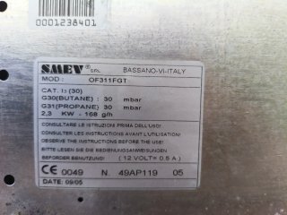 Horno Smev Gas Autocaravana