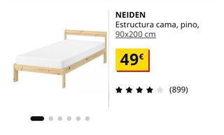 Estructura de Cama IKEA Neiden 90x200