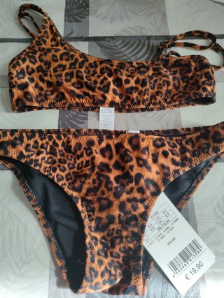 Bikini niña Calzedonia estampado animal