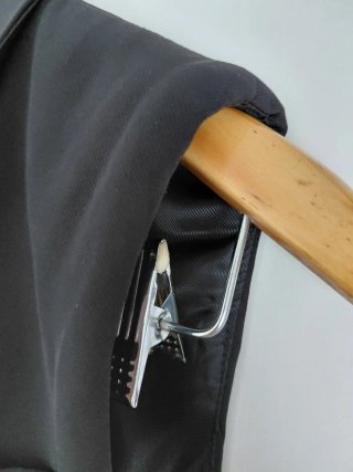 Chaleco largo negro Stradivarius
