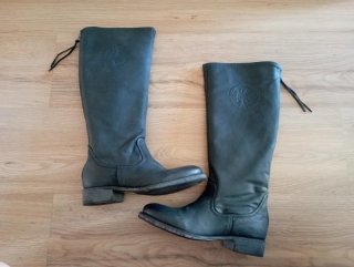 Botas Altas de Piel Negras talla 37