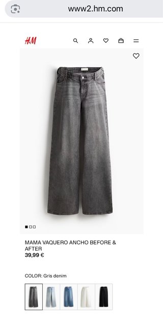 Vaqueros premamá H&M before and After