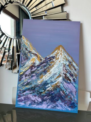 Pintura de Montañas Abstractas