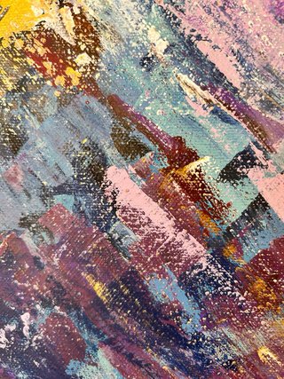 Pintura de Montañas Abstractas