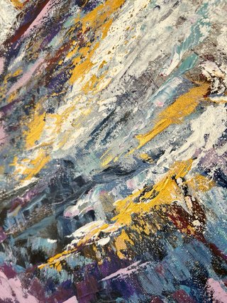 Pintura de Montañas Abstractas