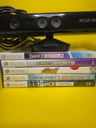 Xbox 360 Giochi Kinect + Kinect