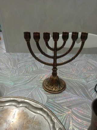 Set di 6 oggetti decorativi in metallo