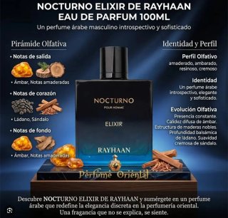 Perfume Nocturno Elixir Rayhaan para Hombre