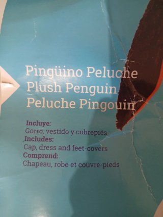 Disfraz Pingüino Peluche Niño 1-2 Años