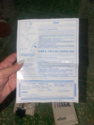 Foco Fase Terra URANO NEPTUNO Vintage Caja lote