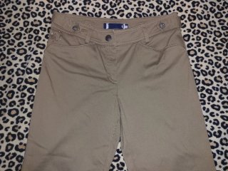Capris tiro bajo marrones claros