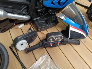 Costway Moto Eléctrica Infantil 3 Ruedas Azul