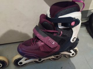 Patines en línea Oxelo FIT5 talla 41 y su bolsa