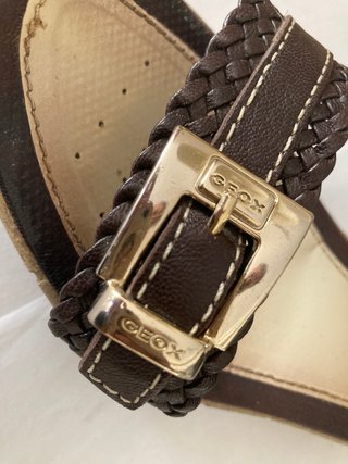 Sandalias de Cuña Geox Marrones Talla 38