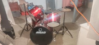 Batería Acústica JINBAO Roja
