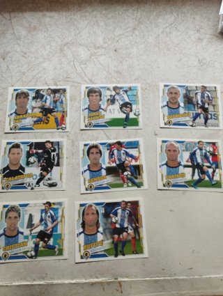 Lote de 8 Cromos Hércules C.F.