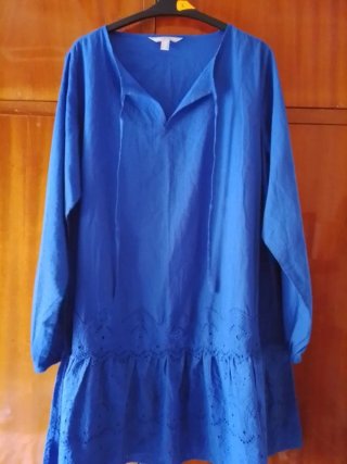 Vestido Azul De Mujer