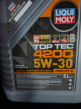 Aceite Liqui Moly Top Tec 4200 5W-30 5L