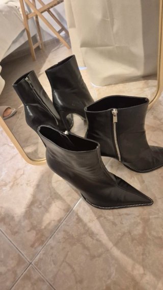 Botines Zara Tacón Puntiagudos Talla 41