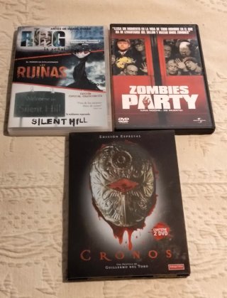 Pack Películas DVD Terror: Zombies Party Cronos..