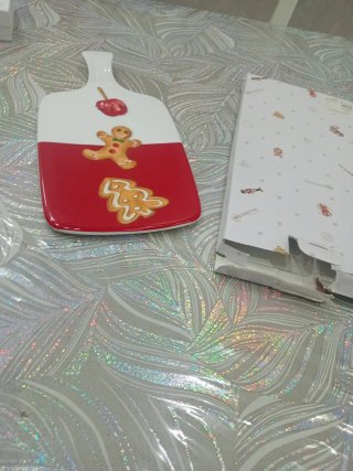 Tagliere in ceramica natalizio Weissestal