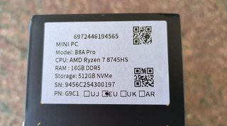 Mini PC BMAX B8A Pro AMD Ryzen 7 8745HS