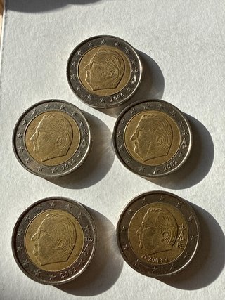 Set de 5 Monedas de 2 Euros