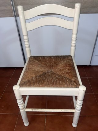 Silla de Madera y Mimbre