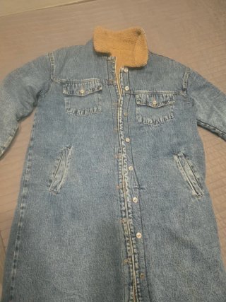 Abrigo Largo Vaquero con Borrego Talla S